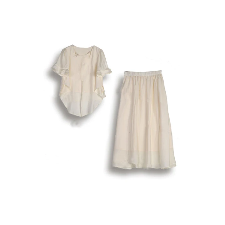 珩绣2025夏季莱赛尔新款时尚气质优雅显瘦套装JR-Q201314