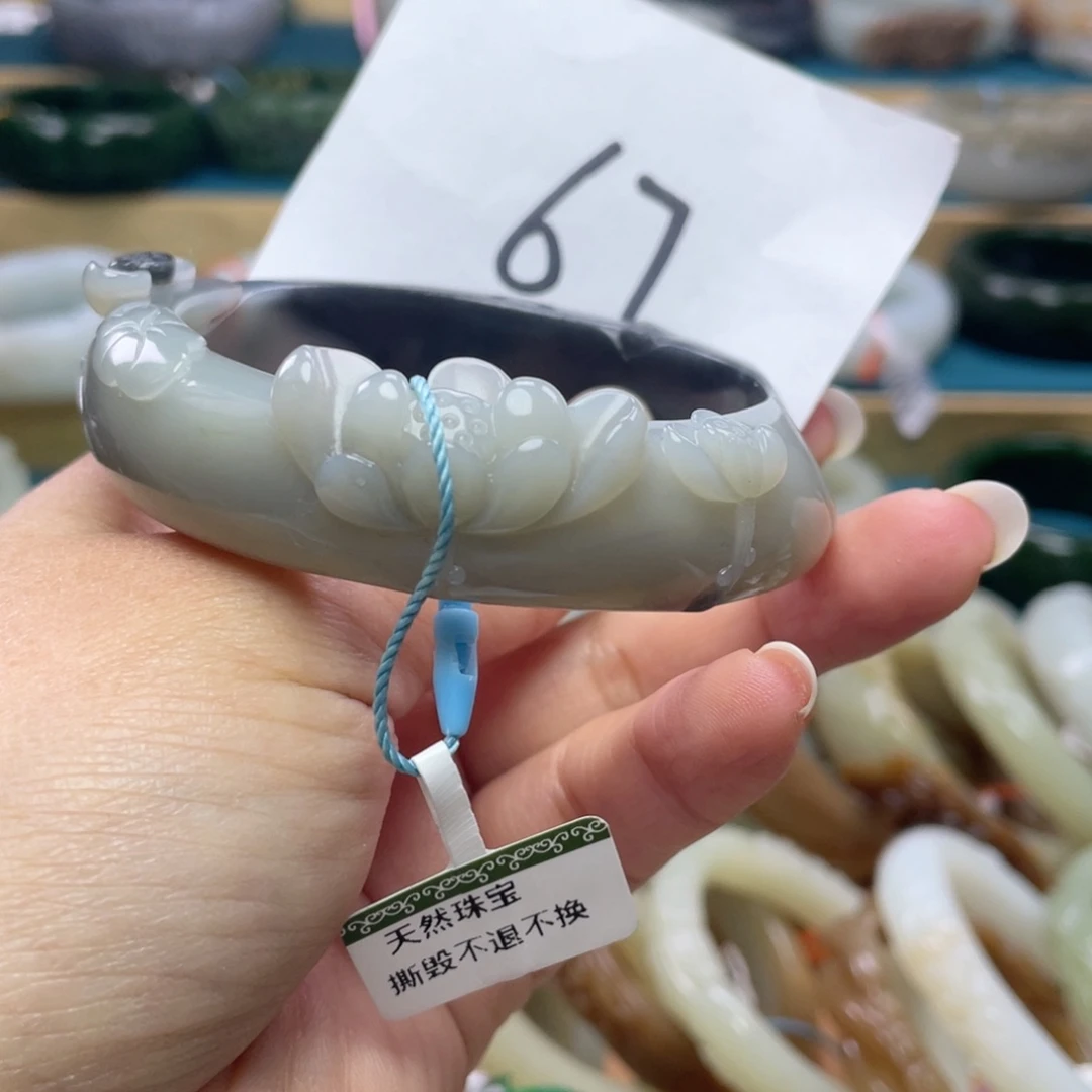 未镶嵌手镯和田玉圈口58