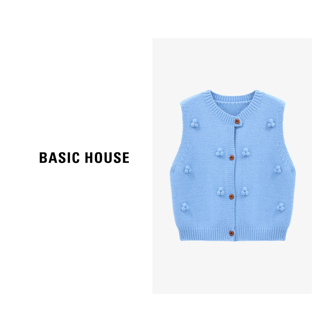 Basic House/百家好老钱风松弛感女装百搭休闲马夹-B0625B5LHF2