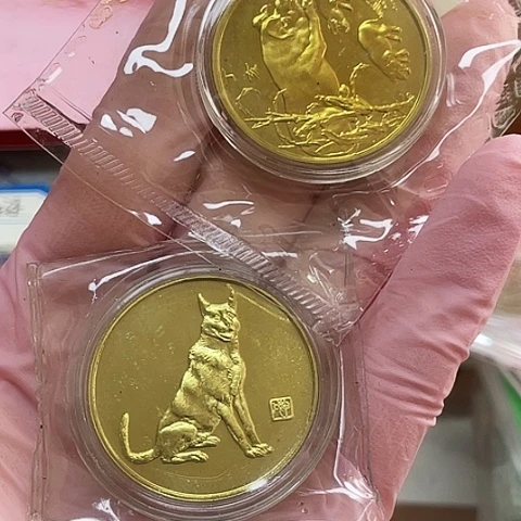 其他普通金属狗➕猪一起纪念章