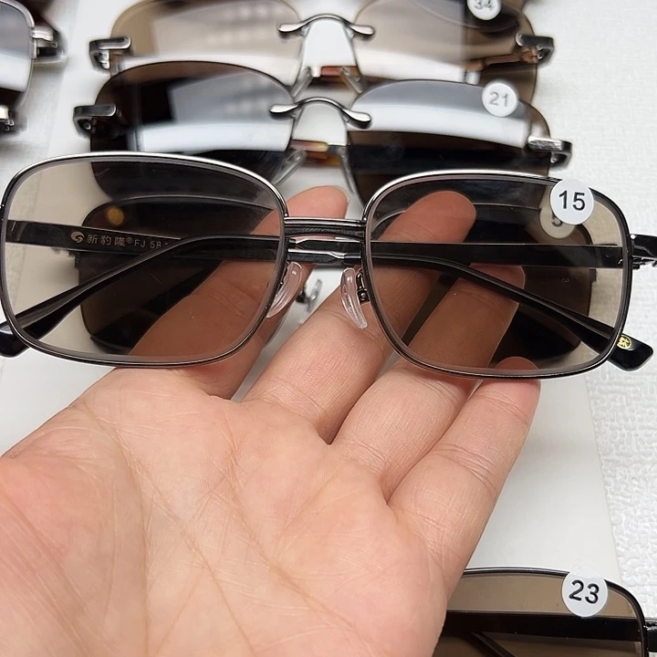 全框浅茶方圆编号15