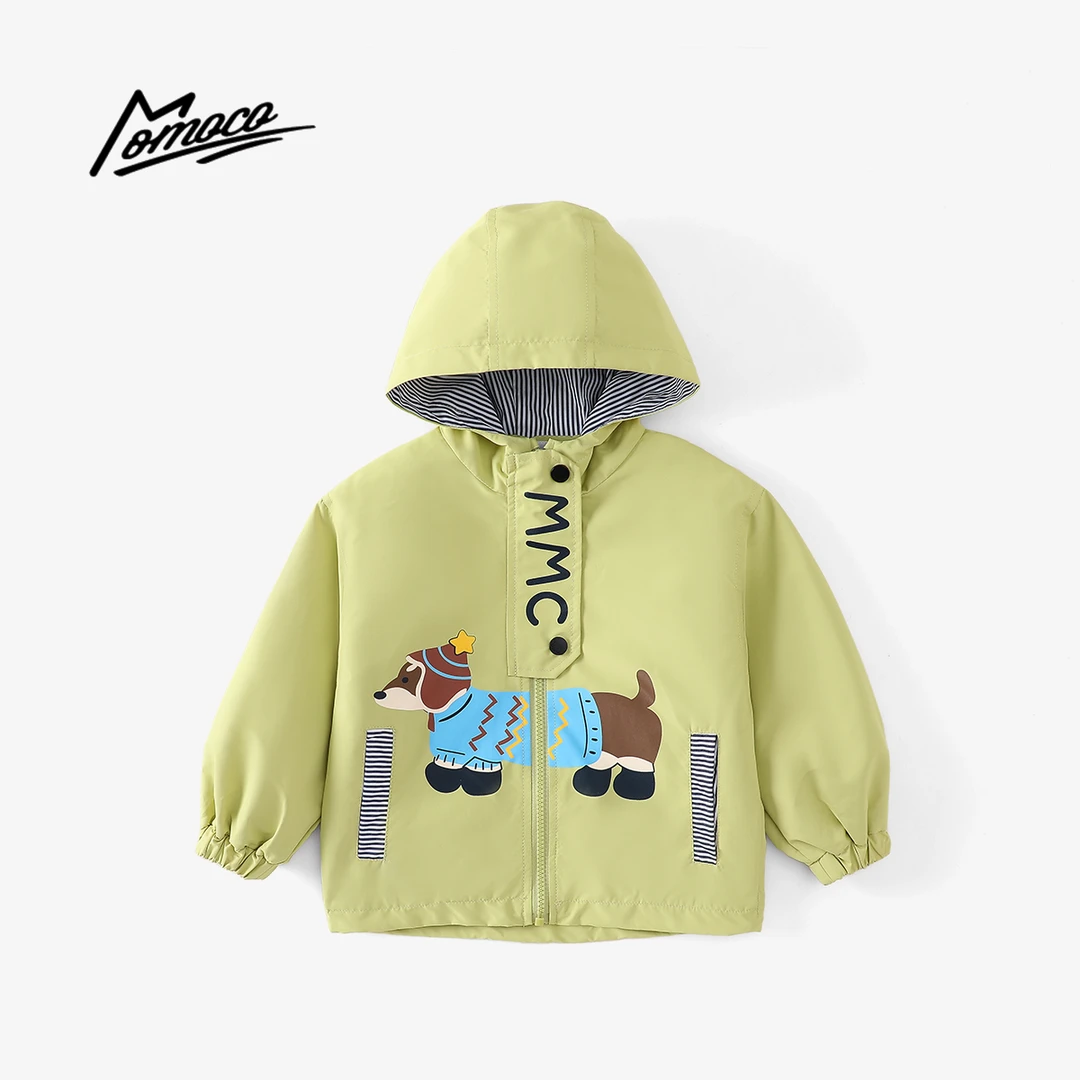 MOMOCO春秋季男童潮流腊肠印花小狗时尚薄款外套77330107008