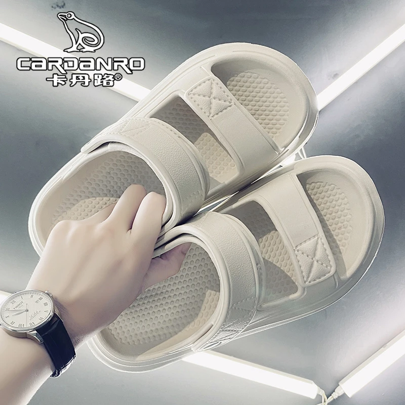 意大利卡丹路凉鞋男夏季外穿防滑防臭男士两用开车运动软底沙滩鞋