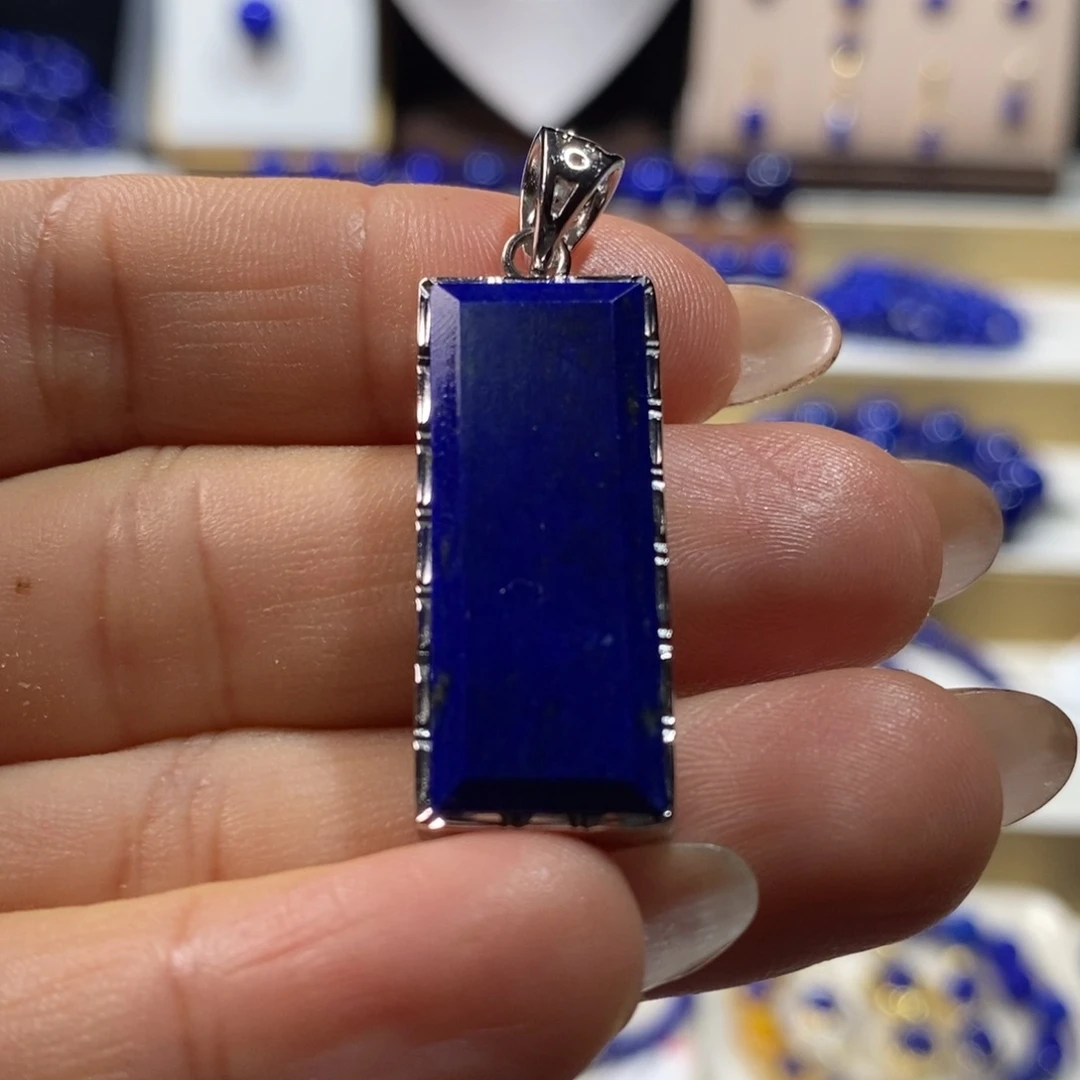 青金石未镶嵌手串无事牌