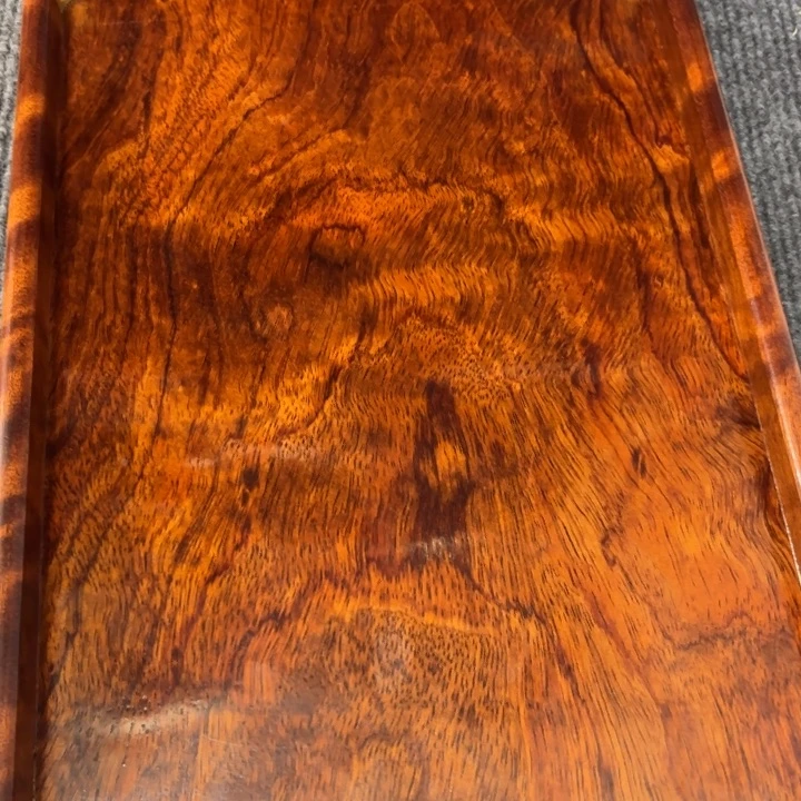 将***同木缅甸花梨超大托盘
