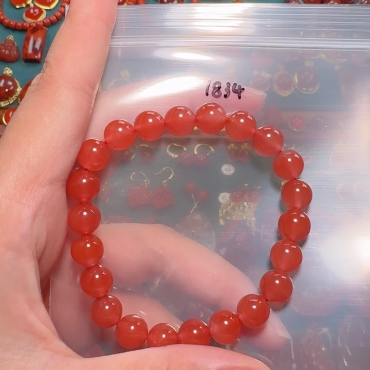 未镶嵌8+单圈南红玛瑙
