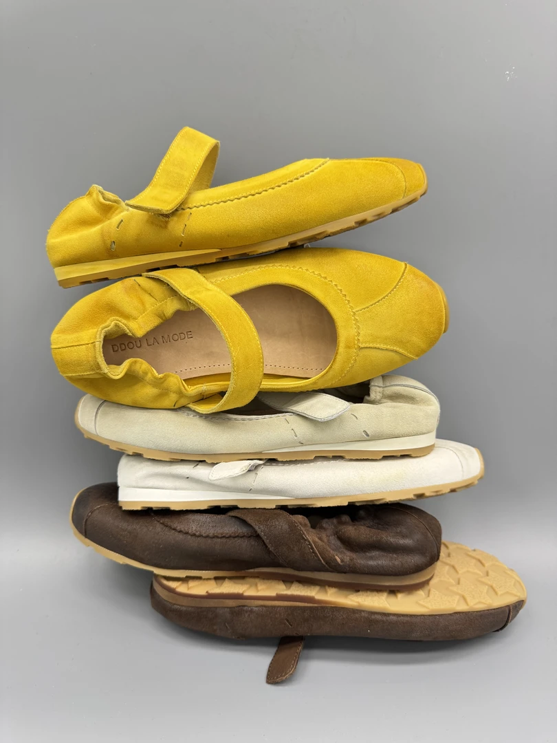 夏季百搭玛丽珍平底纯色魔术贴乐福鞋软底夏季女鞋舒适