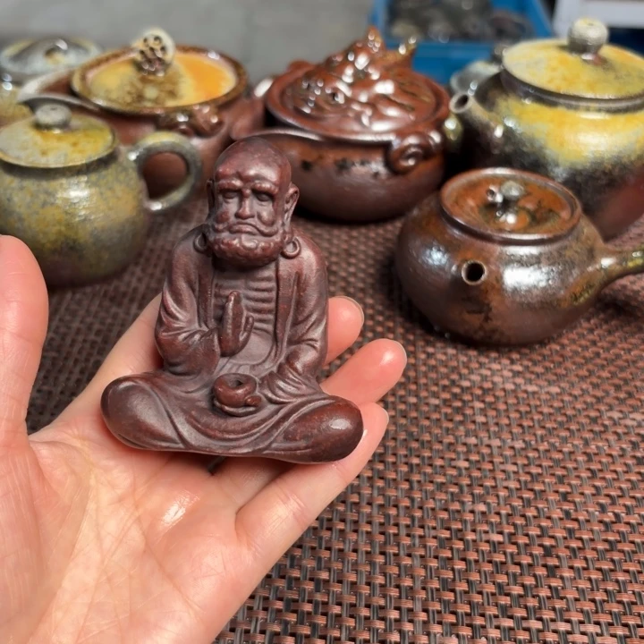 茶杯紫砂小香插小