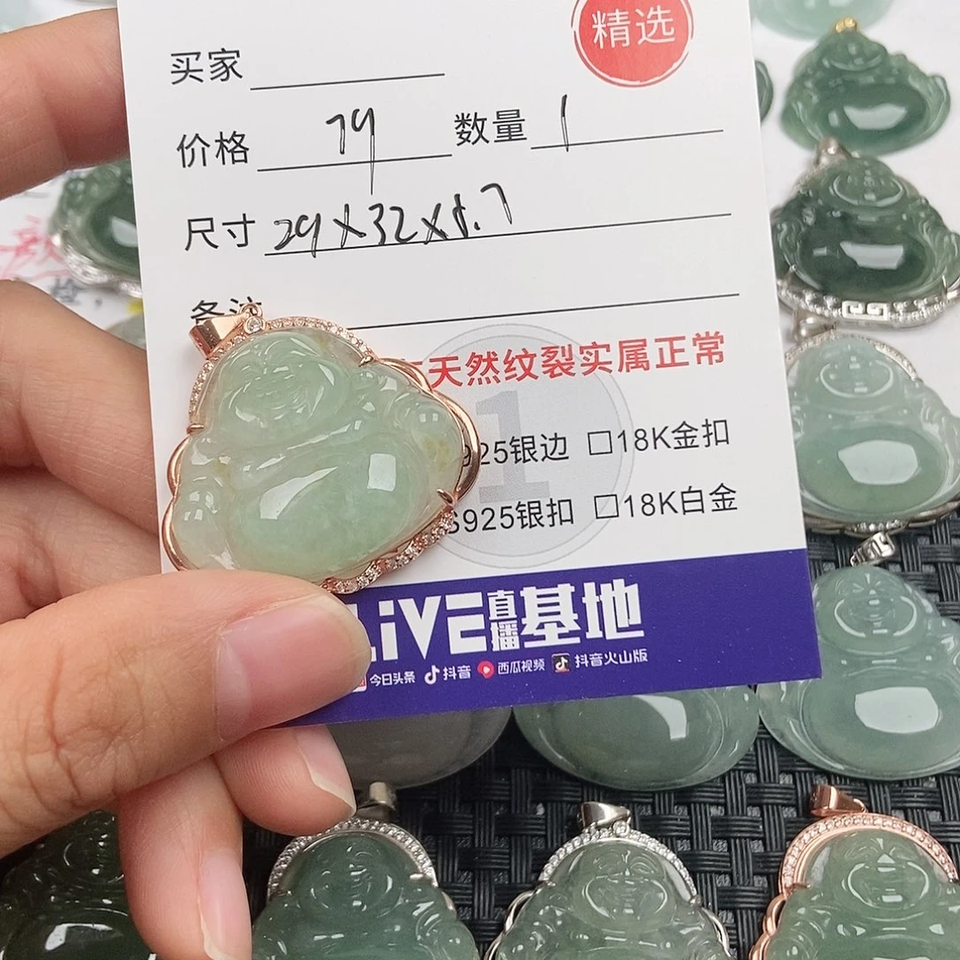 翡翠银S925镶嵌颈饰