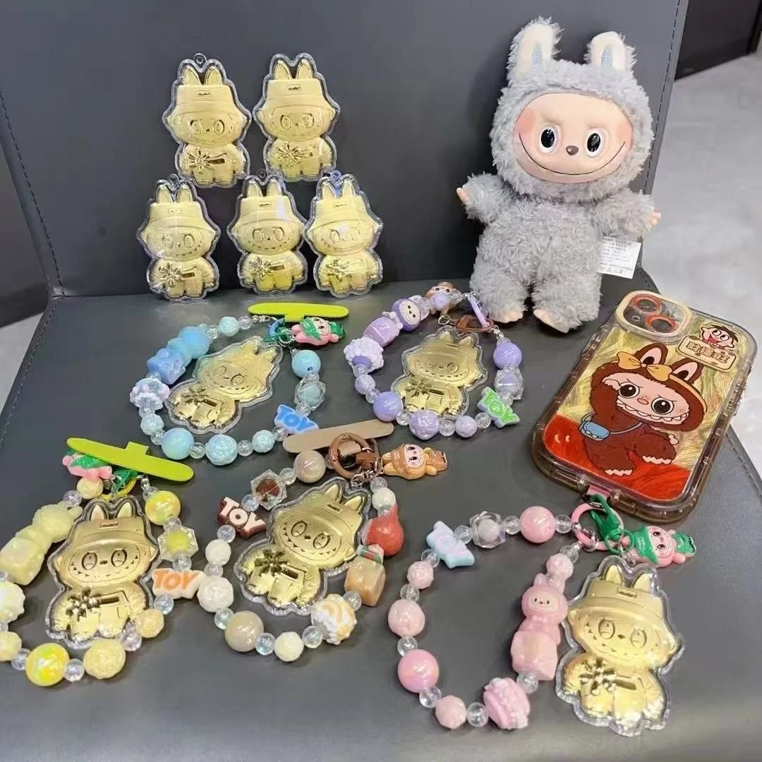 渡金999手机钥匙20mg挂件拉布布米老鼠小熊米奇头挂件送六一礼物
