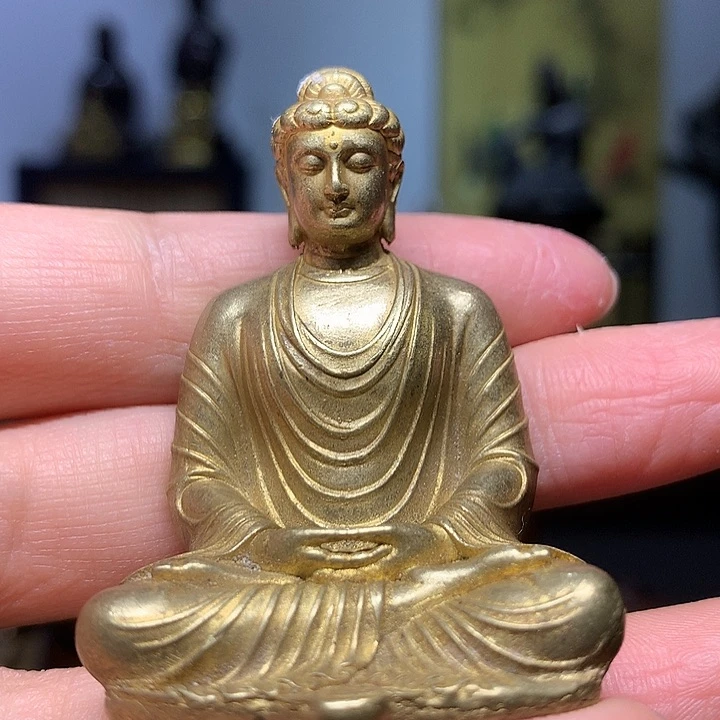 铜小佛摆件 茶宠 摆件