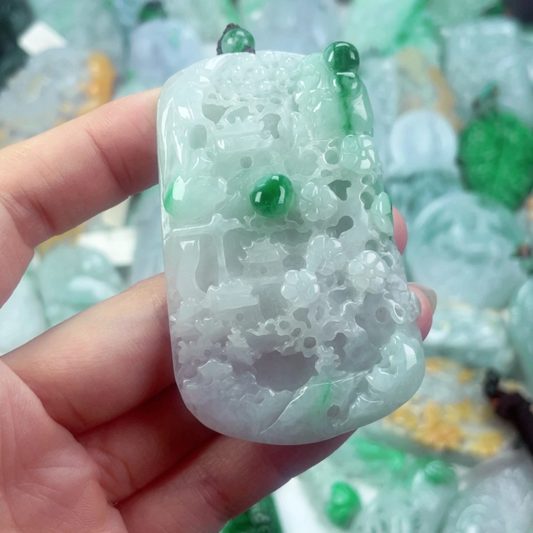 翡翠未镶嵌吊坠(不含链)