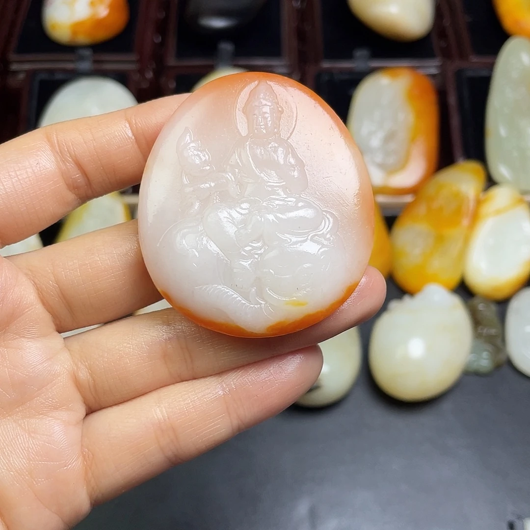 和田玉未镶嵌挂件