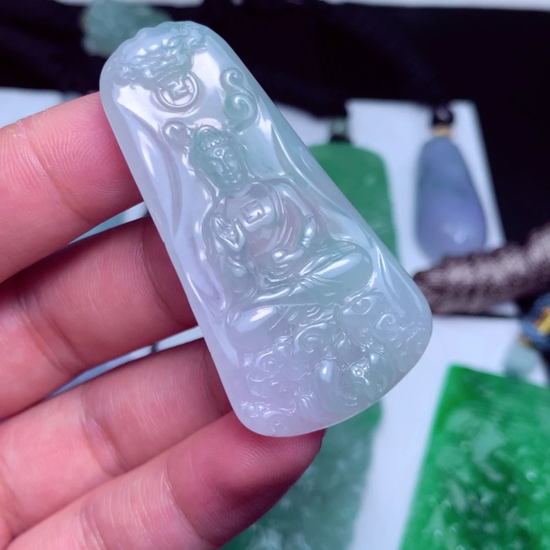 颈饰未镶嵌翡翠天然A货翡翠