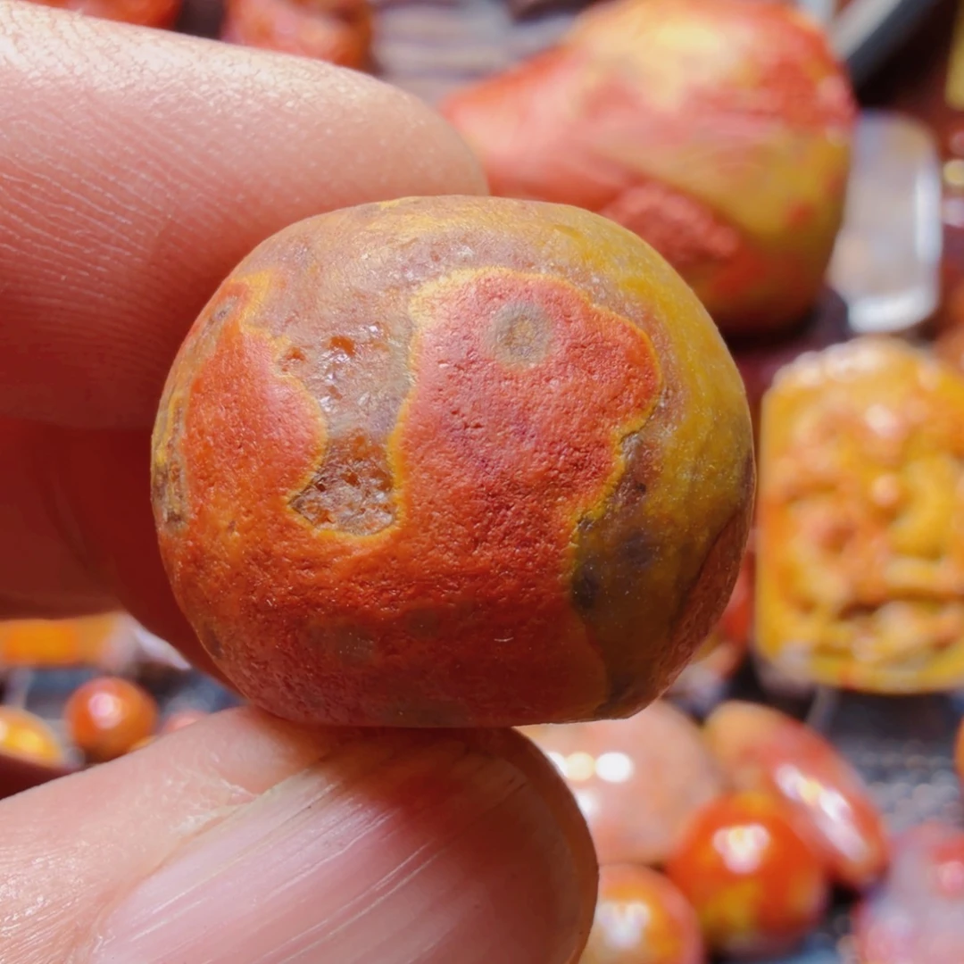 玛瑙/玉髓未镶嵌老型珠