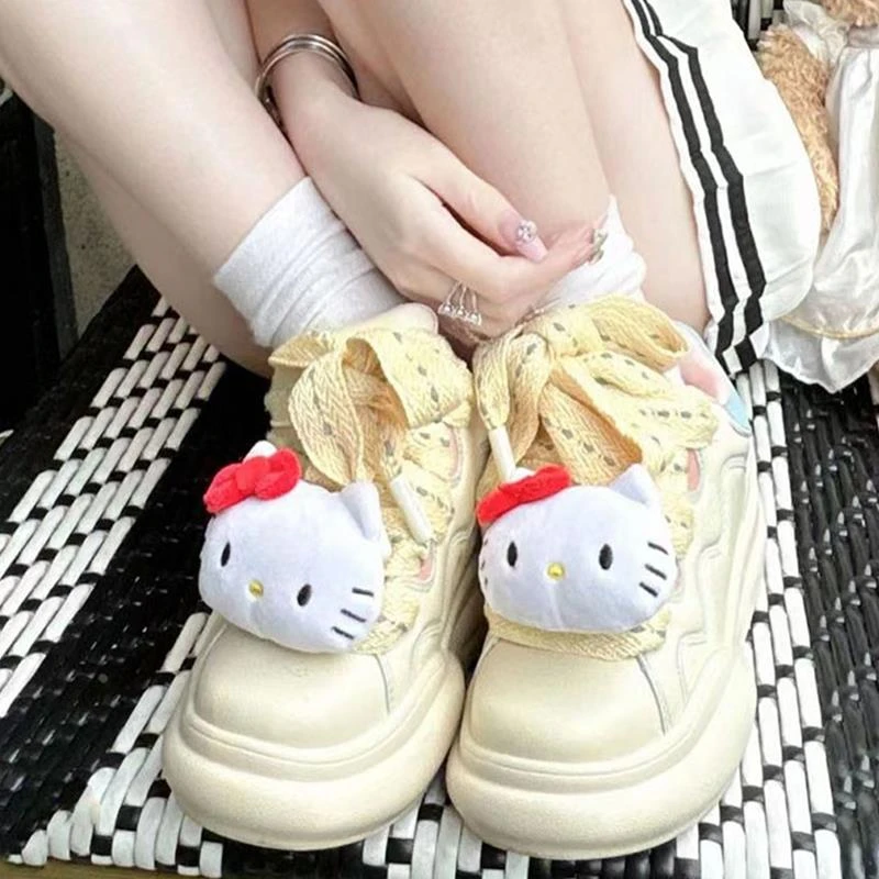 秋季小众面包鞋女2025新款春季增高厚底小白鞋奶呼呼鞋子圆头板鞋