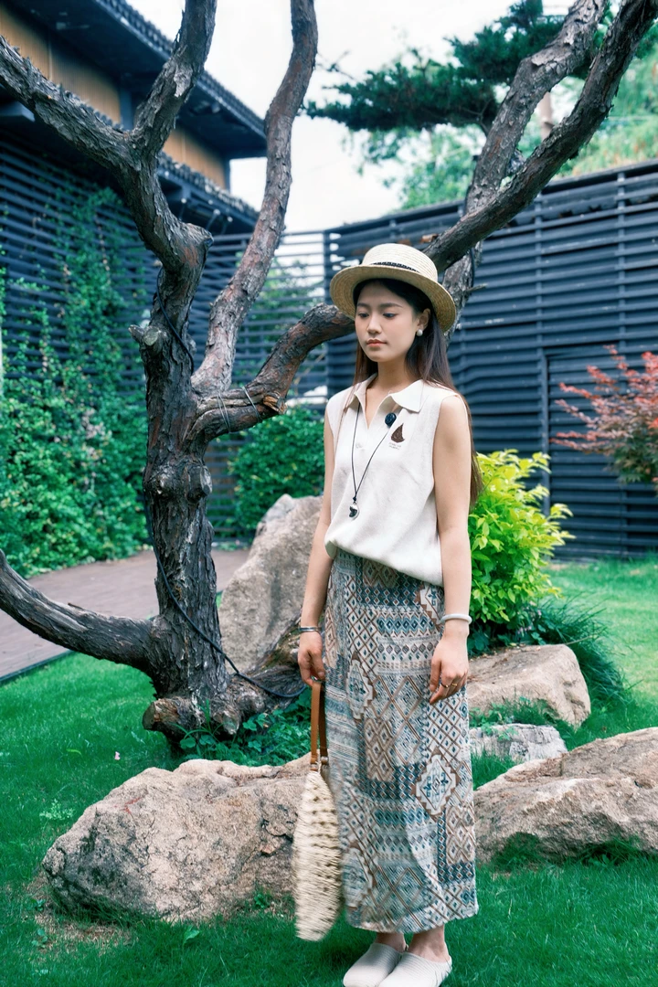 韩系夏装简约极简老钱风