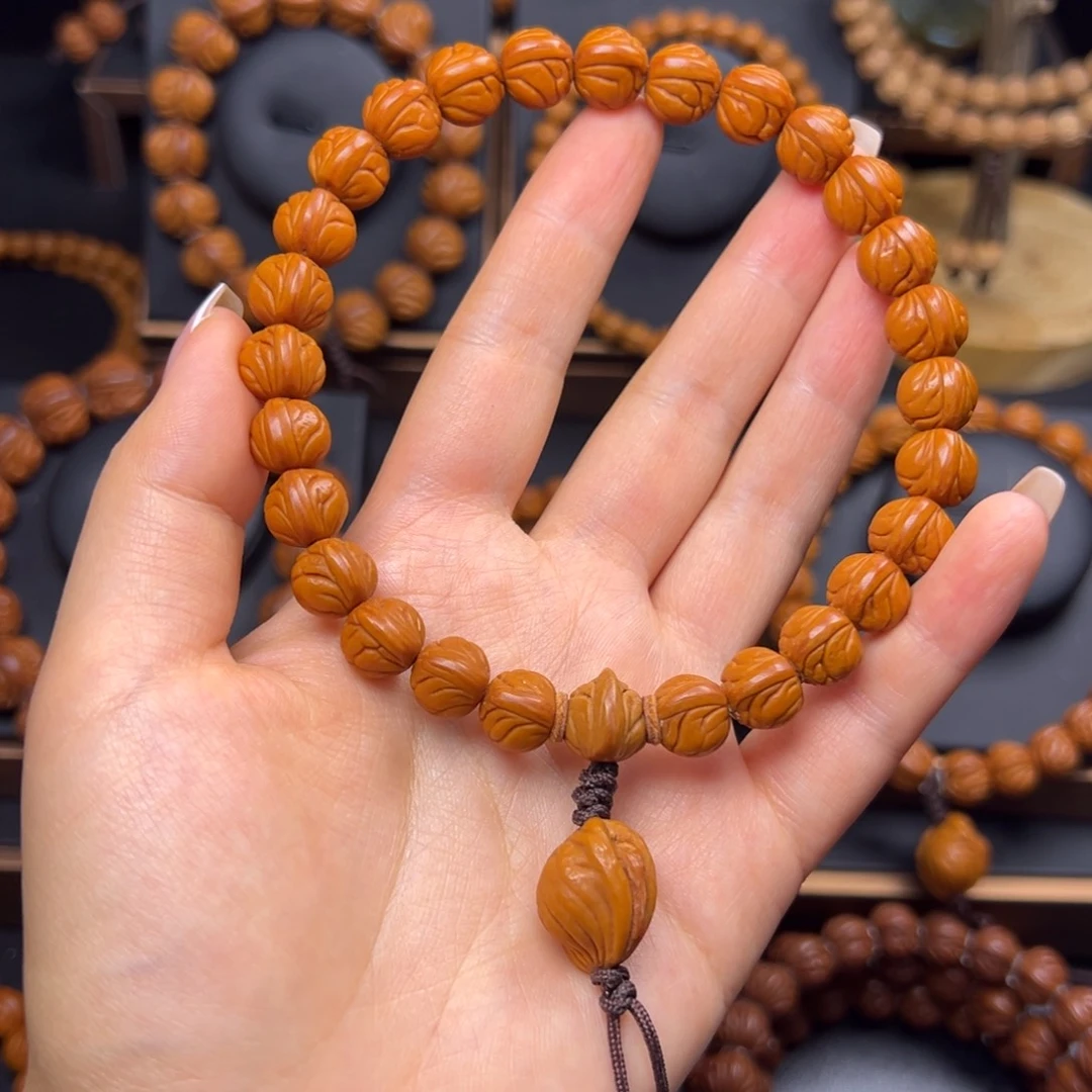 桃核手串野生玉龙脊10➕
