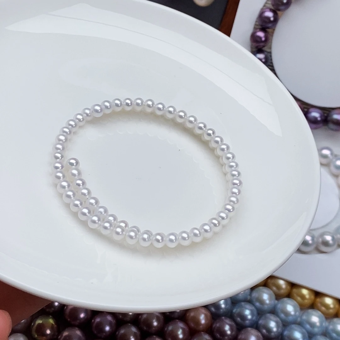 淡水珍珠耳饰银S925镶嵌