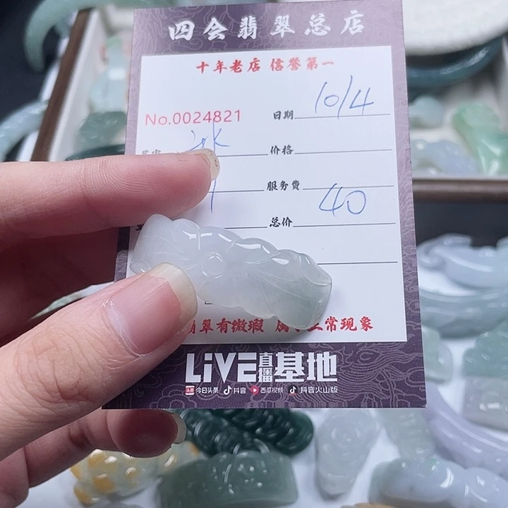 冰***星翡翠未镶嵌颈饰翡翠