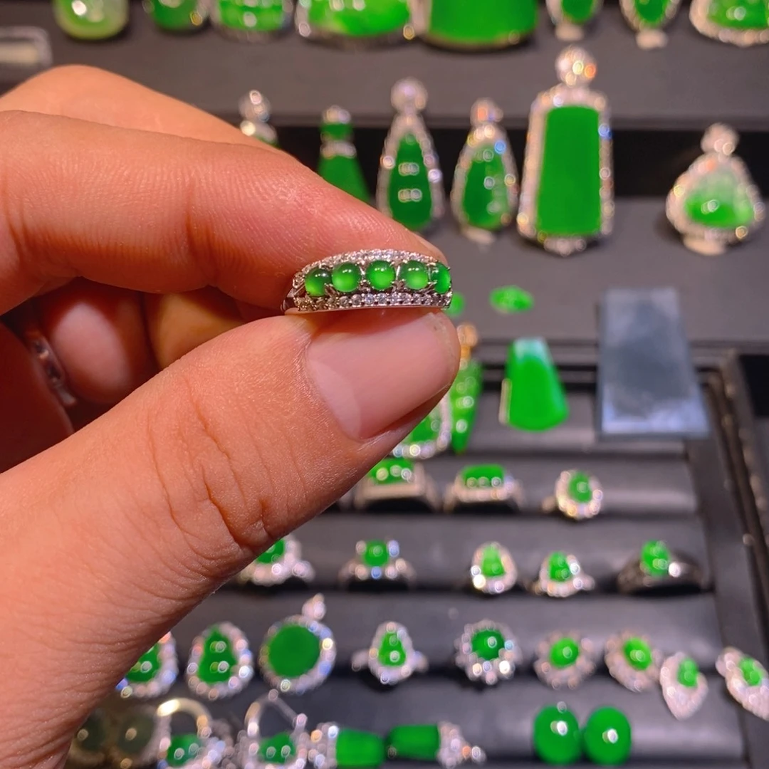 翡翠银S925镶嵌颈饰