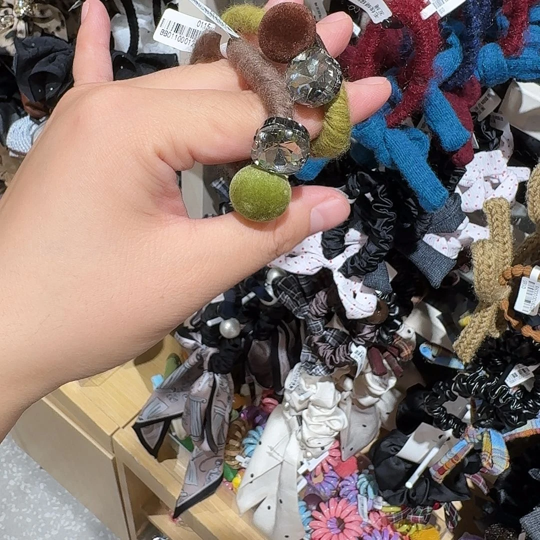 非金属两根发绳毛线