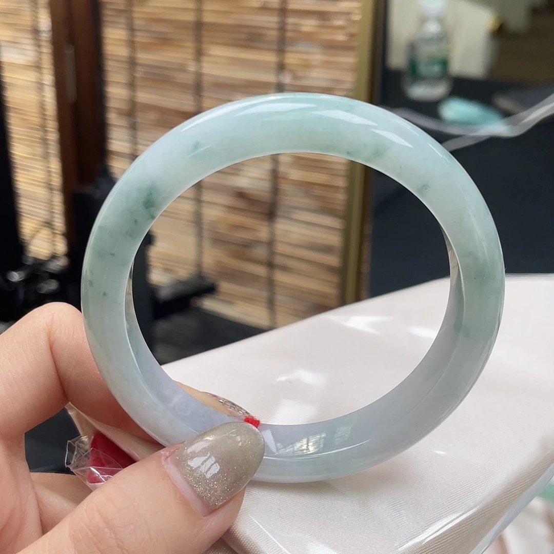 翡翠未镶嵌手镯58正圈