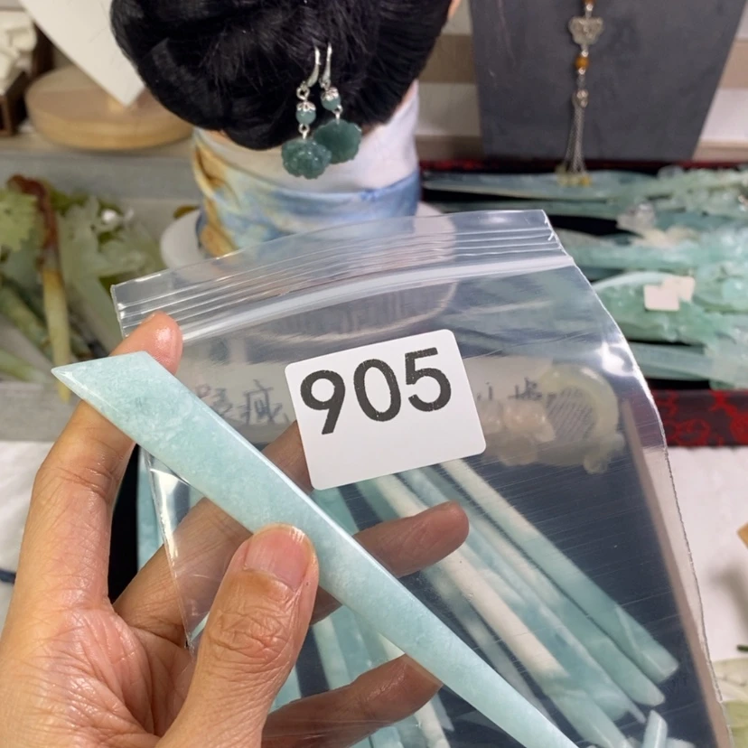 【闪购商品】岫玉发饰合金拿****ღ