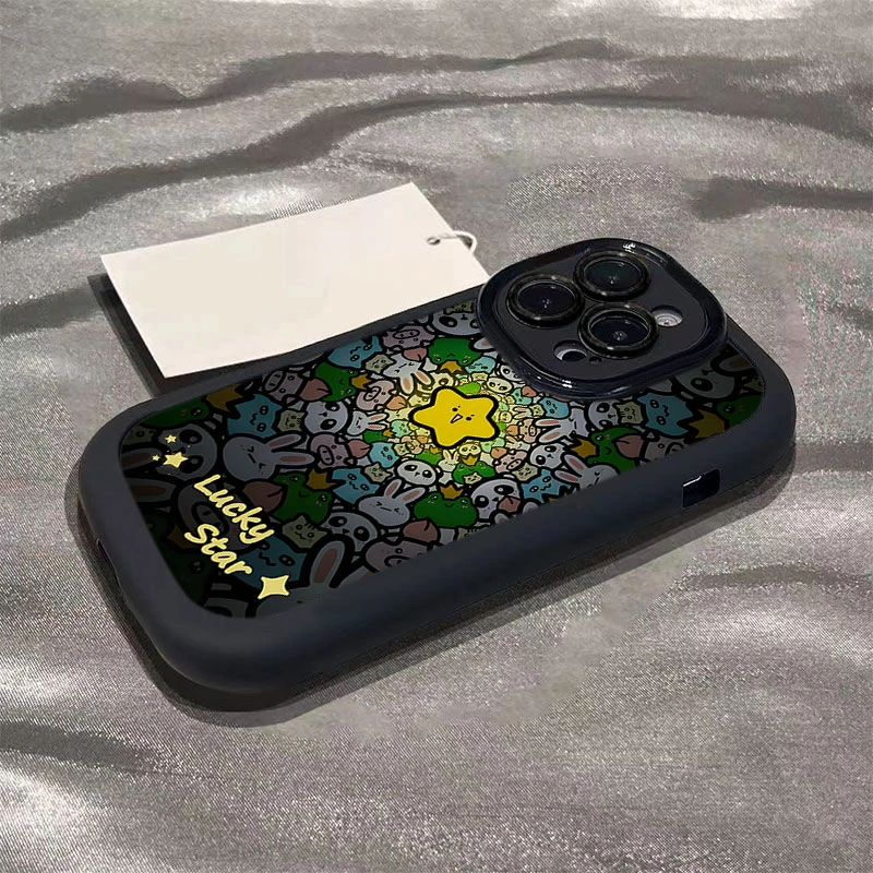 幸运星适用iphone16promax苹果1514P手机壳泡芙13p/1211全包