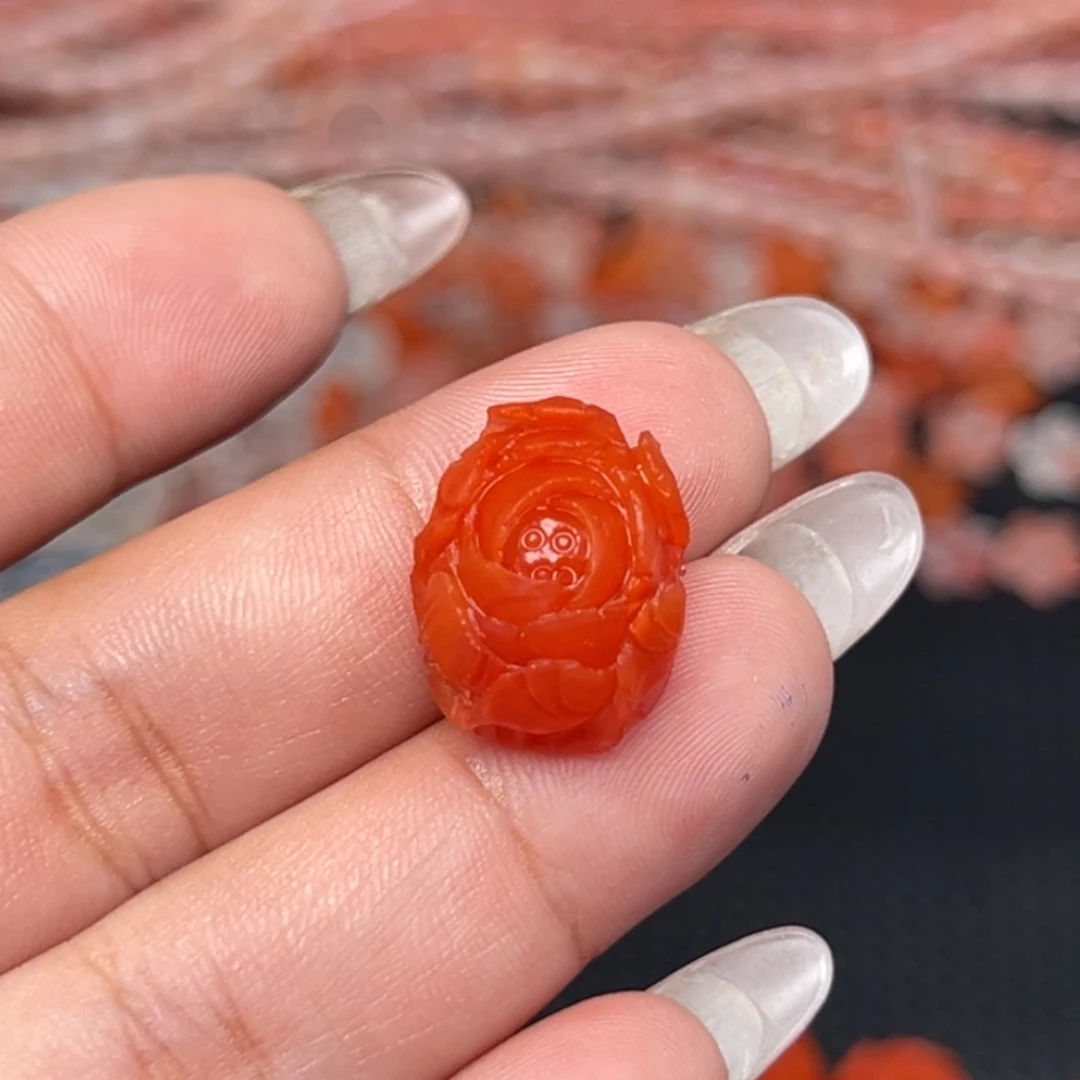 南红玛瑙未镶嵌吊坠(不含链)
