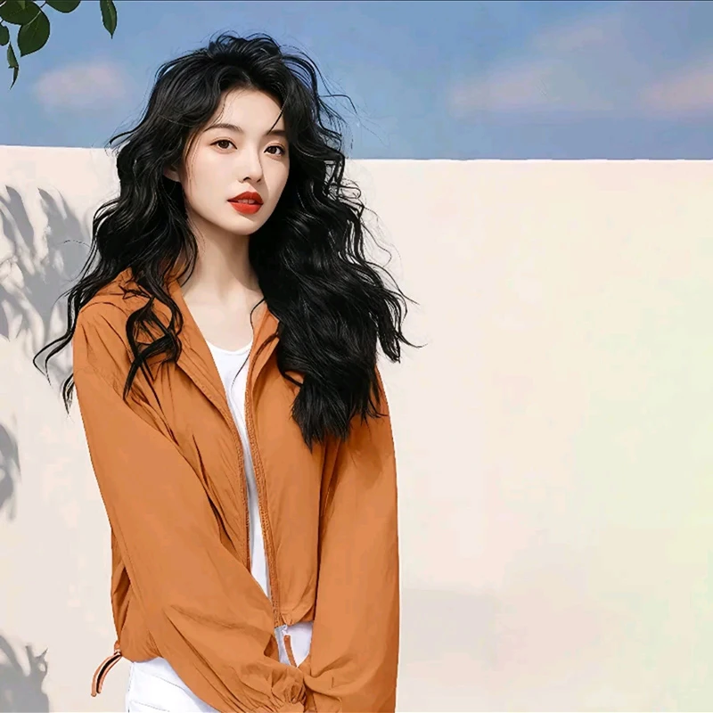 防晒衣2025年夏季新款小个子透气轻薄舒适连帽防晒服薄款外套女潮