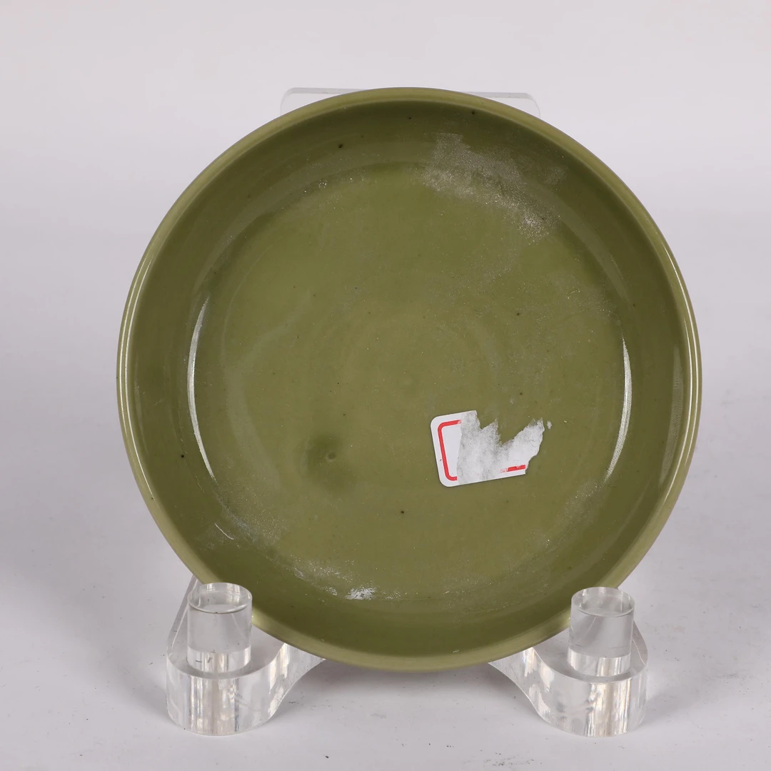 古陶瓷/豆青釉笔洗盘LOT1392-7-4