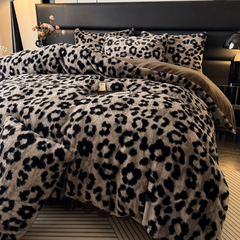 法式冬季加厚珊瑚绒法兰绒床品双面绒加绒牛奶绒床单被套四件套