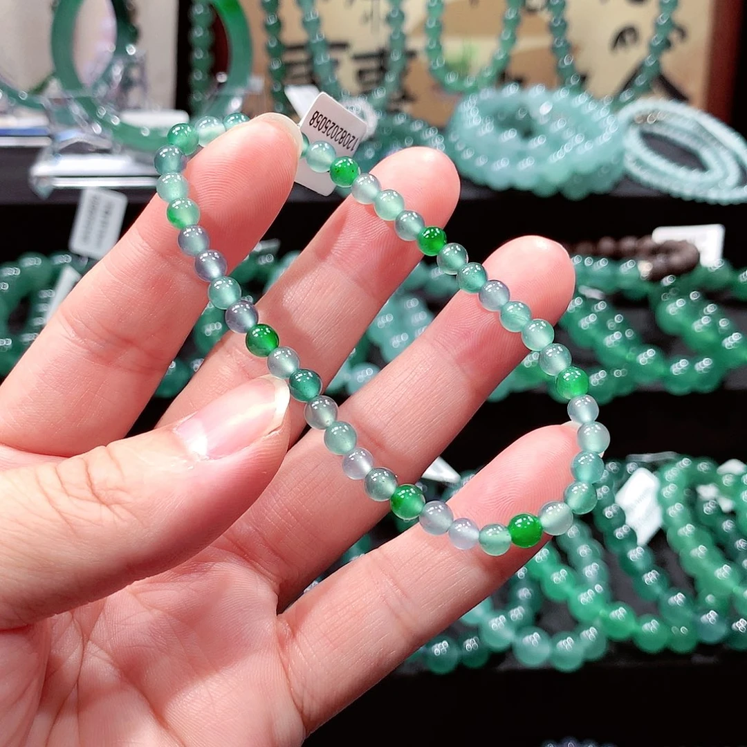 翡翠未镶嵌手链卡5