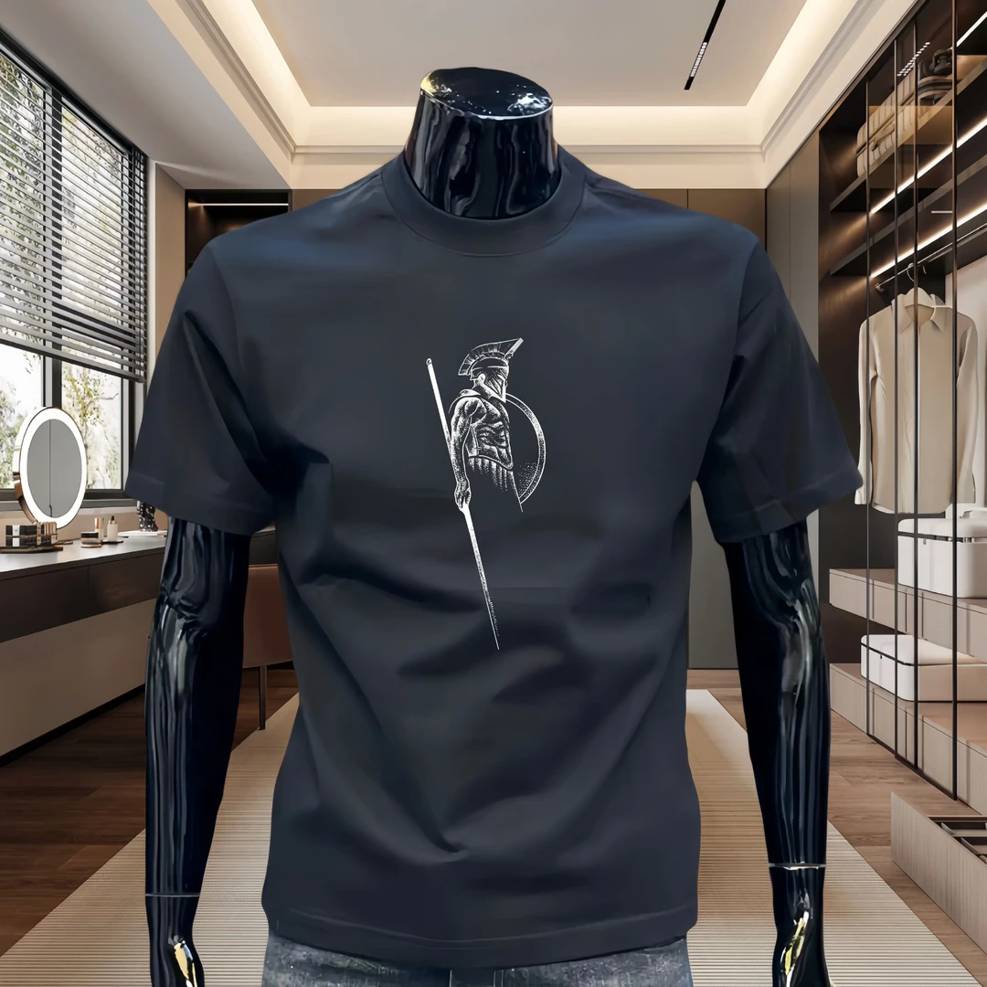 美式痞帅纯棉短袖T恤男士夏季潮牌百搭男装时尚轻奢休闲半袖上衣