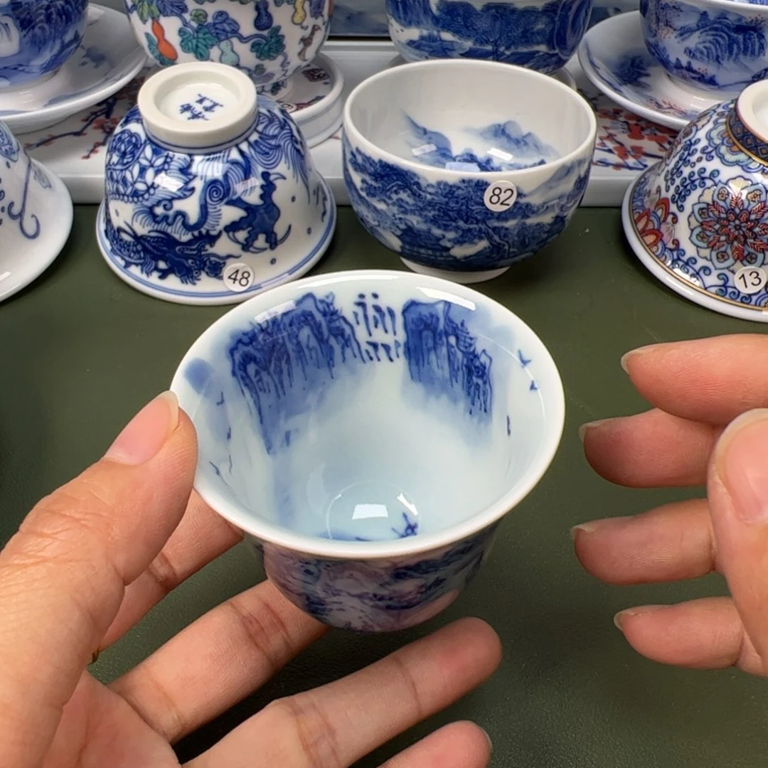 陶瓷景德镇纯手工纯手绘茶具木木30
