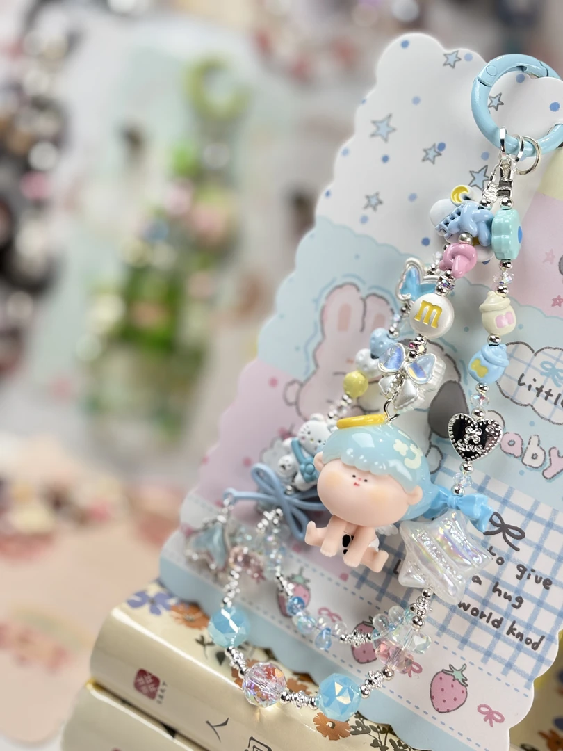 【富婆拆】正版萌粒DIY手机链包挂车挂（拍一拆五）