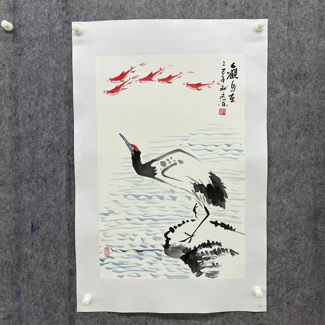 锦泉斋文澜亲笔手绘开三国画作品WL206