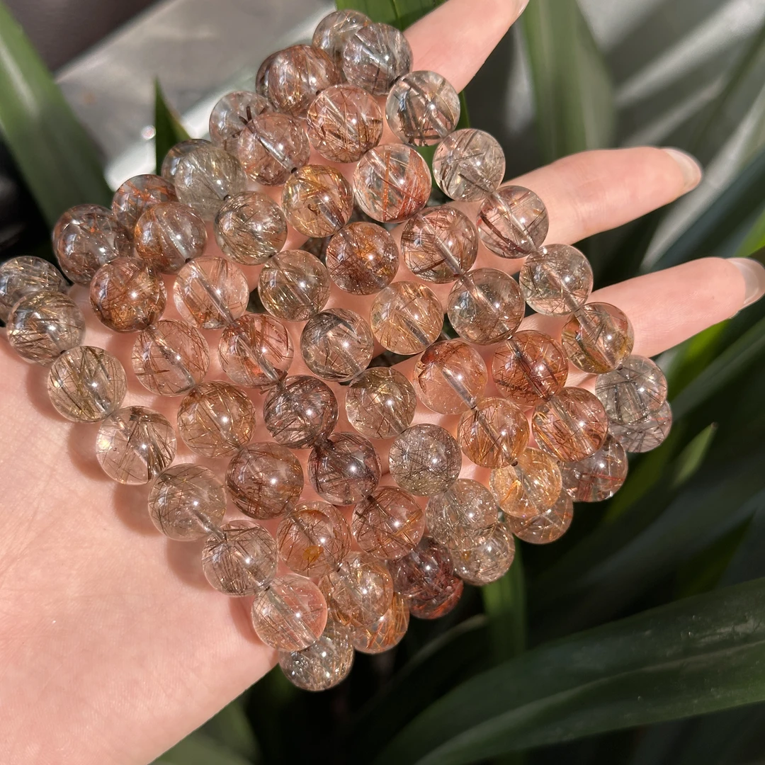 F211 天然发晶手串 多样发其一