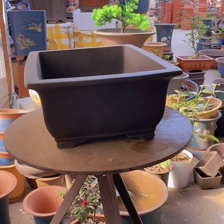 宜兴紫砂素面马槽40