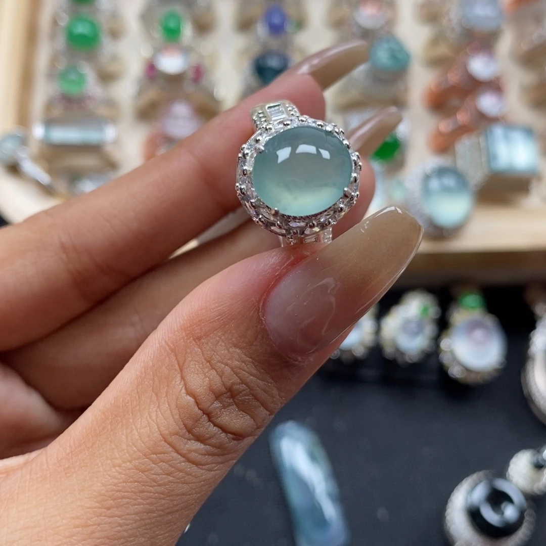 翡翠裸石缅甸天然a货翡翠