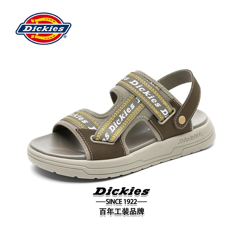 Dickies秋冬新款凉鞋男款百搭休闲一字拖ins时尚轻便拖鞋平底鞋子