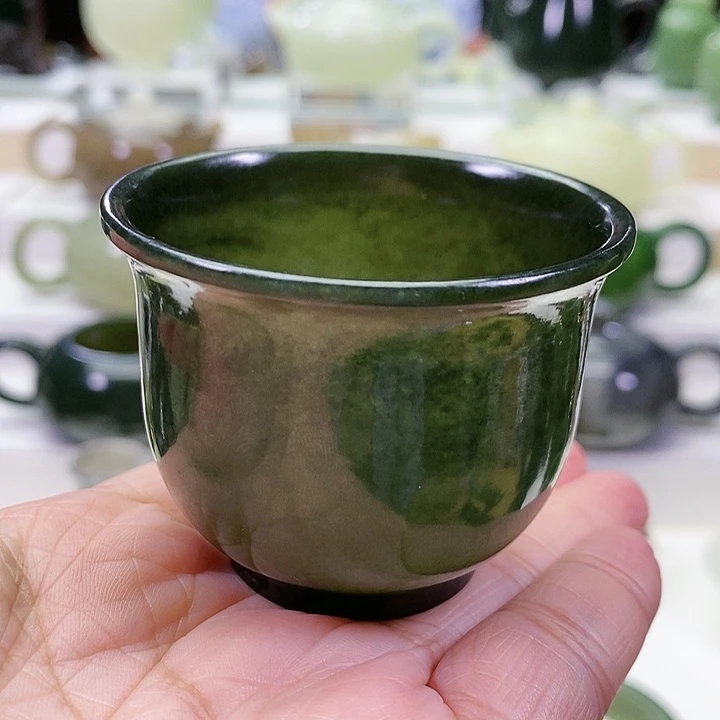未镶嵌和田玉挂件茶杯80m l