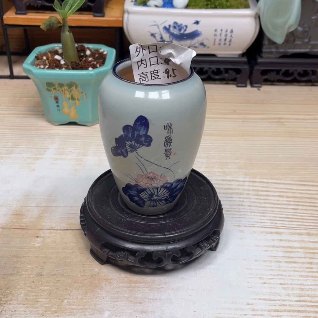 紫砂花盆陶瓷艺术花盆陶瓷