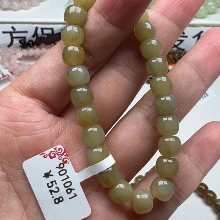 和田玉手串未镶嵌13