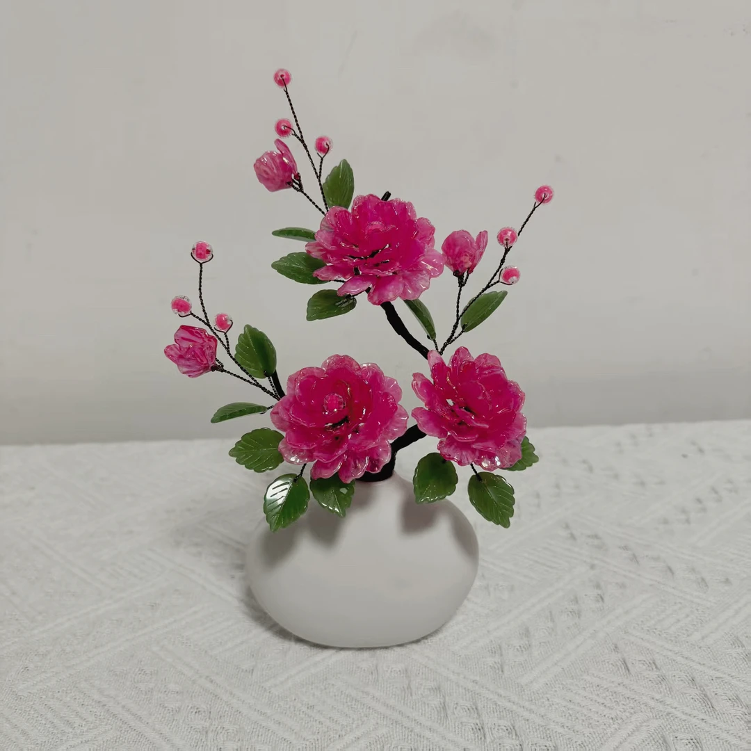 迷你版牡丹花手工DIY材料包