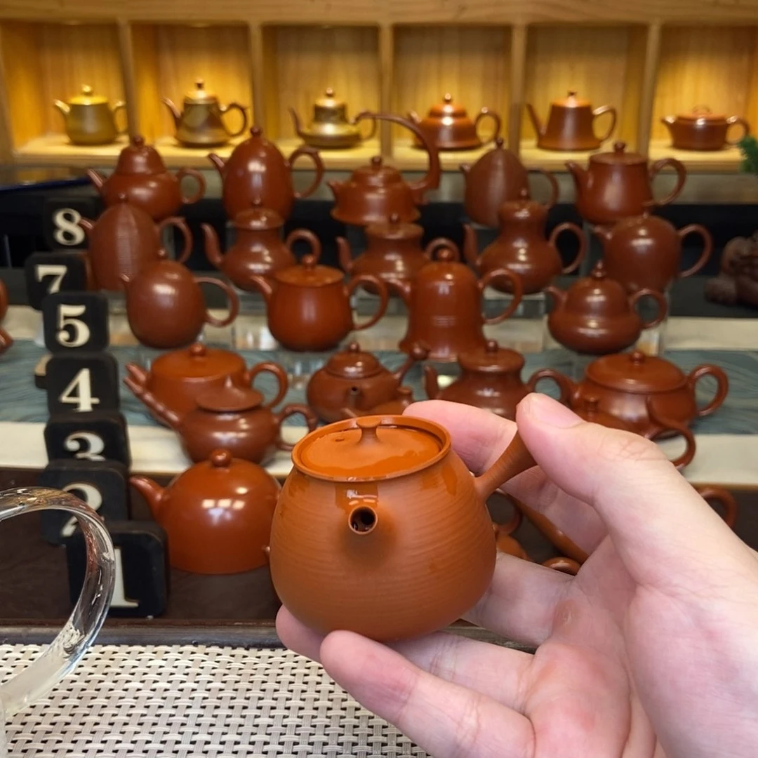 茶壶紫砂X**e潮州手拉壶手拉壶