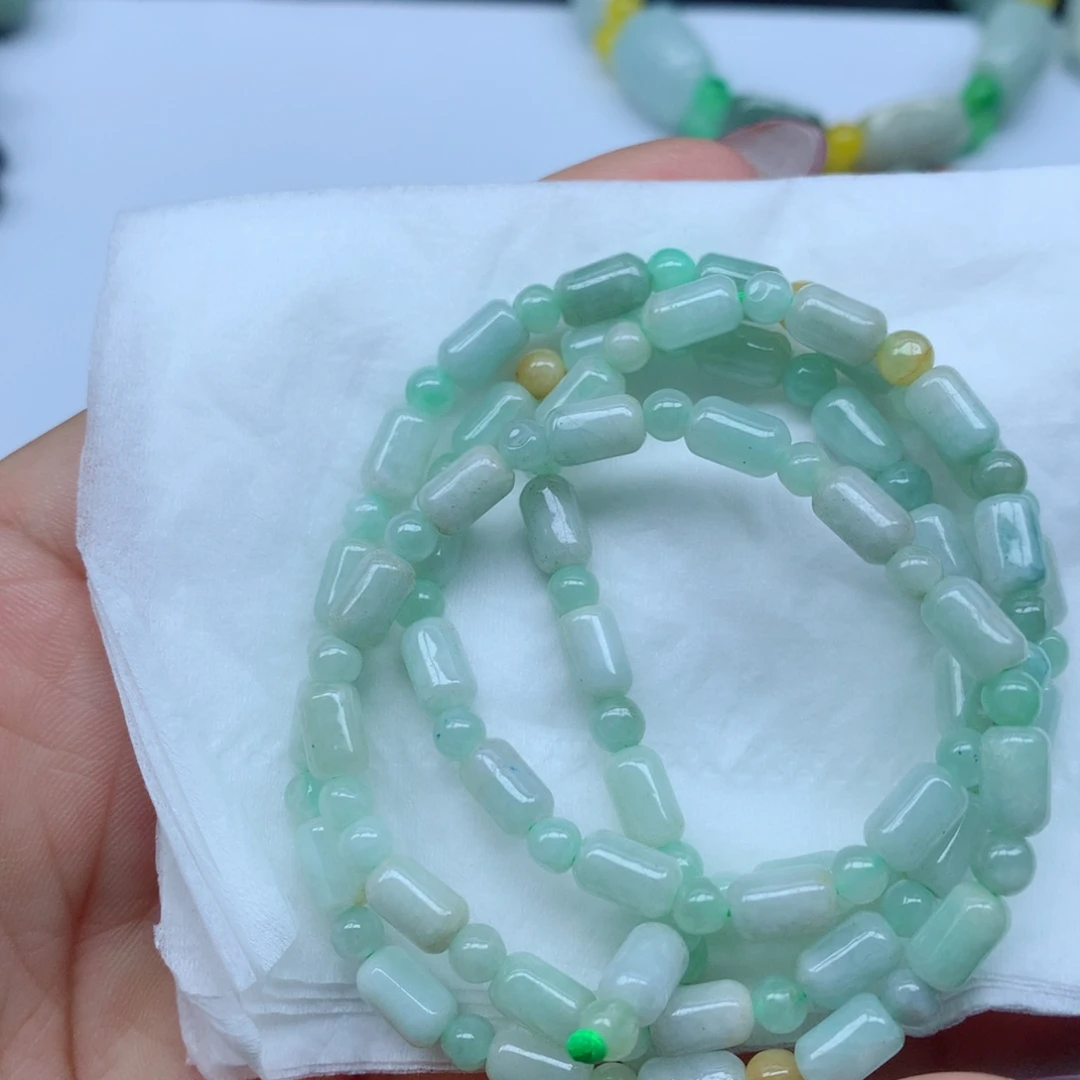 翡翠未镶嵌颈饰手串