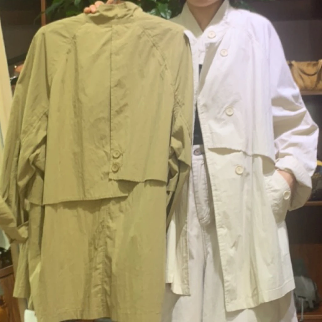女士立领中长款韩版休闲宽松显瘦春秋复古气质风衣外套