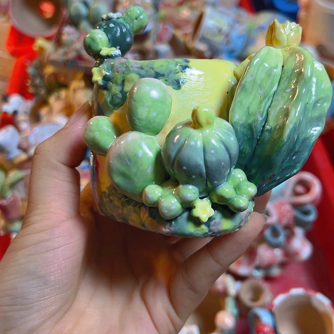 清仓老梧家的手工多肉花盆